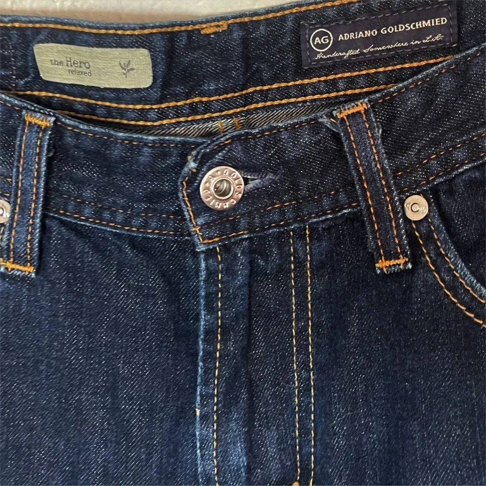 AG Adriano Goldschmied the hero relaxed premium denim jean Men's size 30 x 32 - Picture 3 of 4